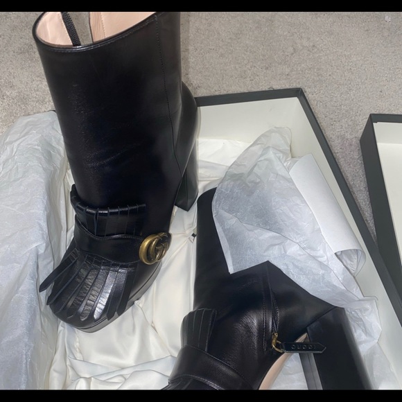 Gucci Marmont fringed boots - Picture 3 of 4